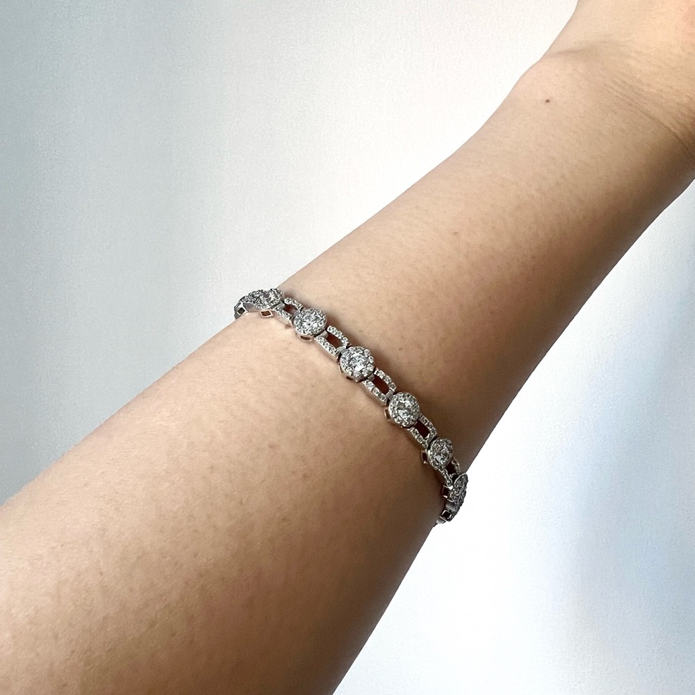 NEW Diamond Fancy Tennis Bracelet